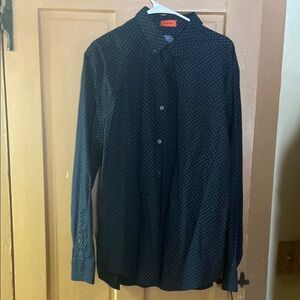 Men's Navy Blue Patterned Shirt